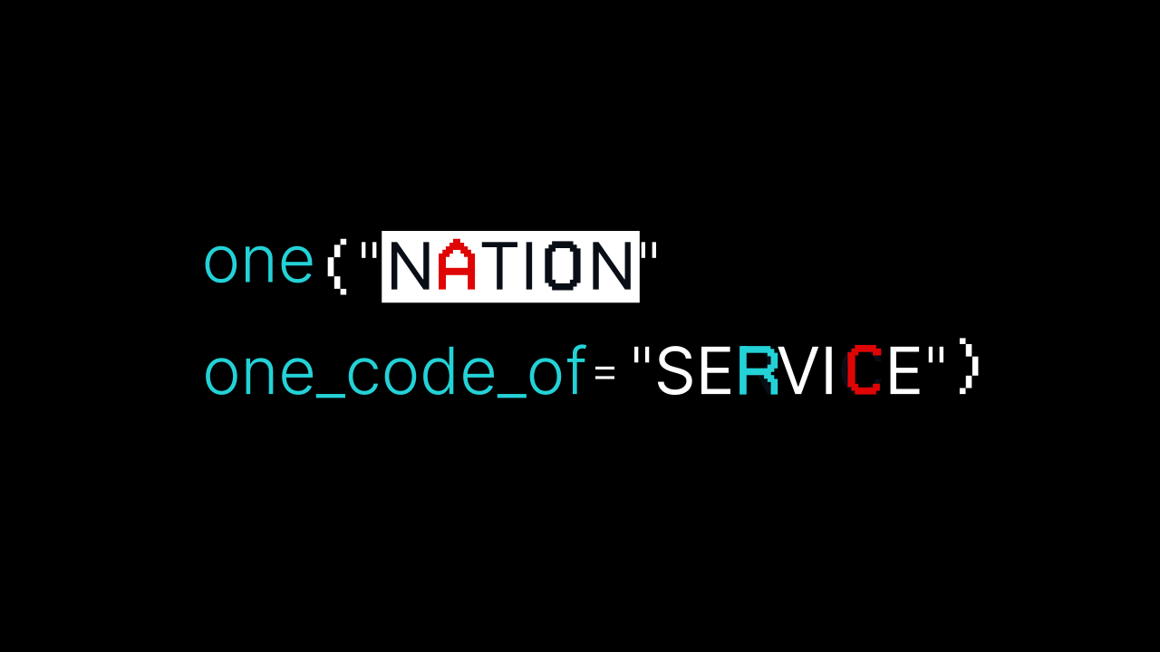 one nation one code of service