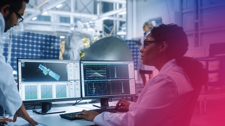 coworkers working in tech